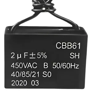 Capacitor Partida Cbb61 2uf 450v