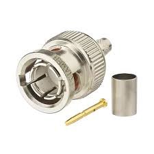 Conector Bnc Compressao Crimp + Anilha Rg59