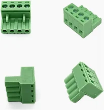 Conector Borne Verde Macho 5,8mm 4 Vias