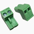 Conector Borne Verde Macho 5,8mm 2 Vias