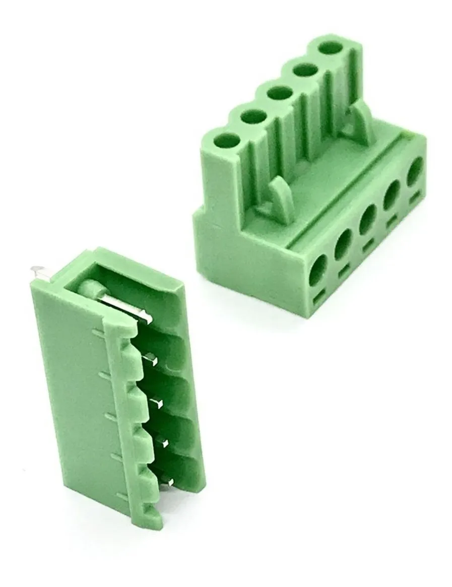 Conector Borne Verde Macho 5,8mm 5 Vias