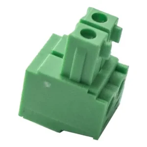 Conector Borne Verde Femea 3.81mm 2vias