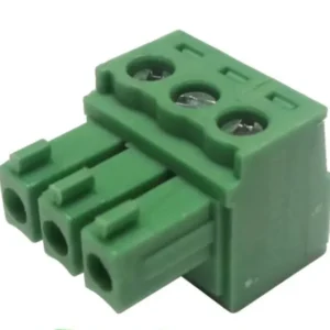 Conector Borne Verde Femea 3.81mm 3vias