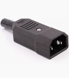 PLUGUE TRIPOLAR MACHO AC - C14 10A/250V