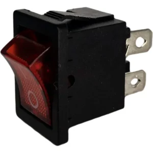 Mini Chave Retangular Bipolar 4t 10a C/luz Vermelha