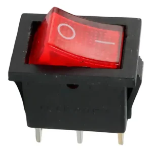 Mini Chave Retangular 3t 6a 250v Led Vermelho - Kcd1