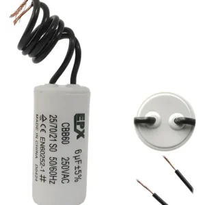 Capacitor Permanente Cbb60 6uf 250v - Hq