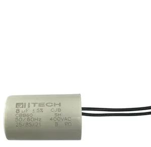 Capacitor Partida Cbb60 8uf 400vac