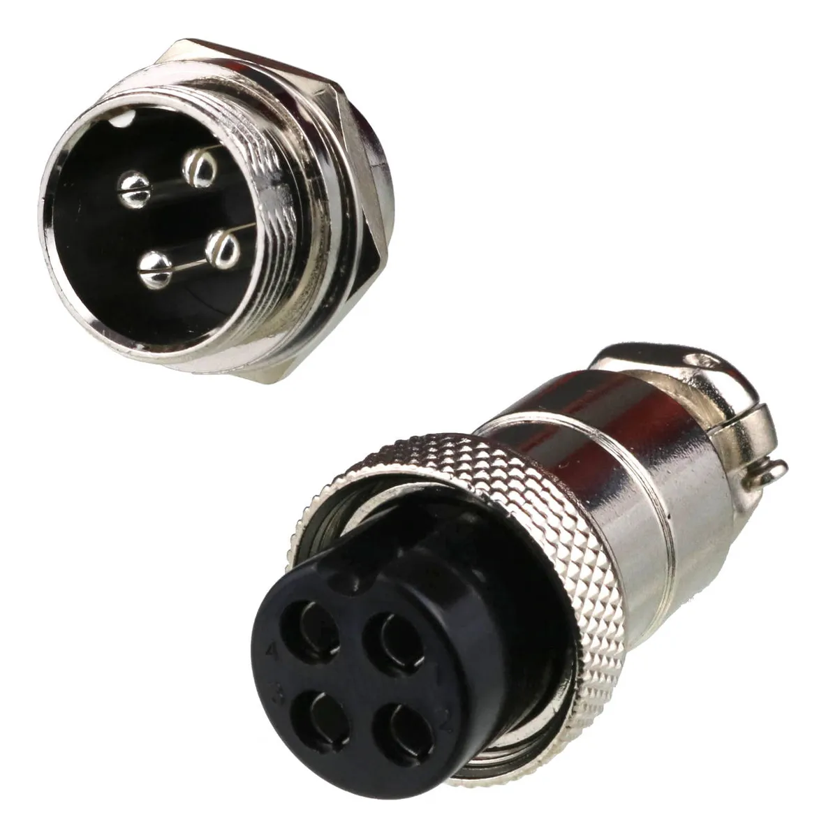 Conector Gx20 4 Pinos