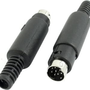 Plug Mini Din Femea  8 Pinos