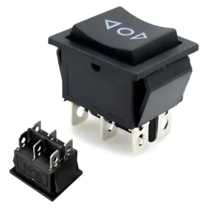 Chave Gangorra On/off/on Reset 6t 16a 250v Preto - Kcd4