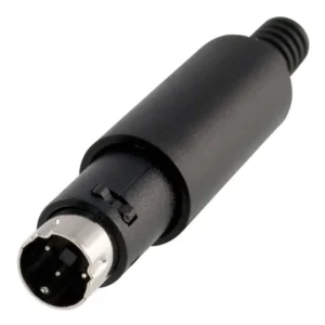 Conector Plug 3 Pinos Padrão Mini Din Macho