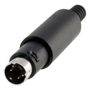 Conector Plug 4 Pinos Padrão Mini Din Macho