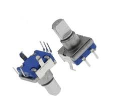 Potenciometro Encoder Azul 10mm Ec11 Rotativo 5 T Smd C/ Cha