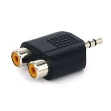 Adaptador 2 Jack Rca X P2 St. - Plastico - Niquel