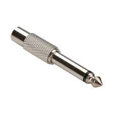 Adaptador Jack Rca X P10 Mono Ponta Niquel