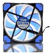 Cooler 12v 120x120mm C/led Azul