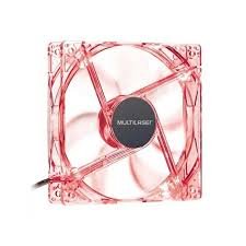 Cooler Fan 120x120 Cm C/led Vermelho - Multilaser