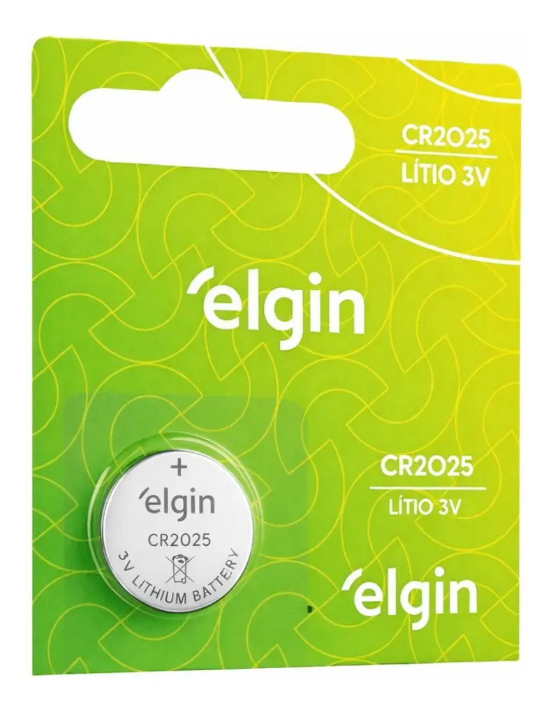 Pilha Moeda De Litio CR2025 - Elgin
