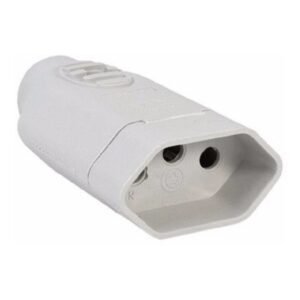 Tomada Desmontavel 2P+T De 20A Com Prensa Cabos - Branca - Margirius