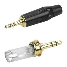 Plug P2 Stereo Profissional Preto/dourado - Mxt