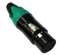 Pulg Xlr Femea Verde