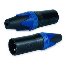 Plug Xlr Macho Azul