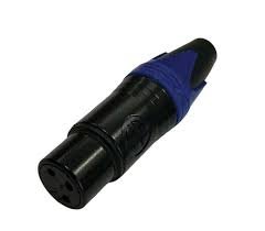Plug Xlr Femea Azul