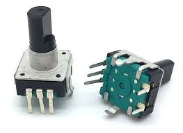 Potenciometro Encoder 12mm Ec 12 Rotativo 5 T C/ Chave Gav19