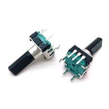 Potenciometro Encoder 19mm Ec 12 Rotativo 5 T C/ Chave Gav19
