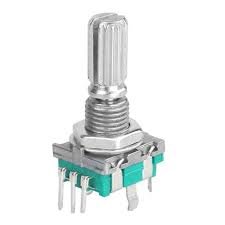 Potenciometro Encoder 20mm Ec11 W, Rotativo 5t C/ Chave  Gav