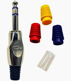 Plug Stereo Niquelado P10n Preto - Santo Angelo