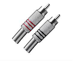 Plug Rca Metal C/mola 6mm