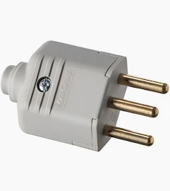 Plugue Desmontavel 2p+t 180º De 10a – Branco - Margirius