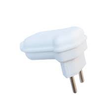 Plugue Pino Prensa Cabo Macho 90° 2p 10a - Branco - Margirius