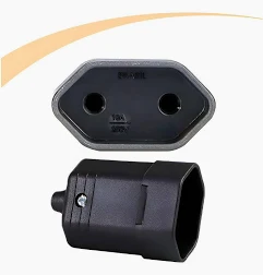 Tomada Desmontavel 2p De 10a – Preto - Margirius