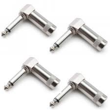 Plug P10 Mono 90 Graus De Metal