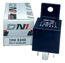 Rele Aux Universal 24v 5t C/suporte 40a Dni 0240