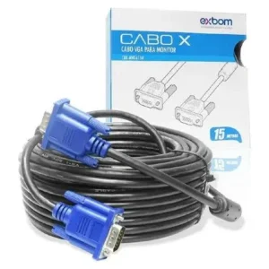 Cabo Vga Para Monitor 15mts - Exbom