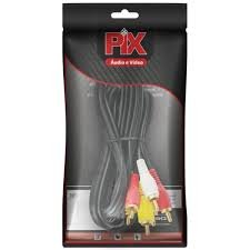 Cabo Rca 3+3 - Coaxial Central - 2m