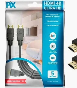 Cabo Hdmi 2.0 - 4k Hdr 19p - 30awg - 5m