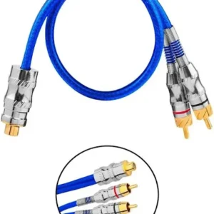 Cabo Rca Y 1 Femea + 2 Machos Azul Cristal 25cm - Pix