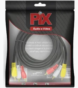 Cabo Rca 3+3 - Coaxial Central - 3m