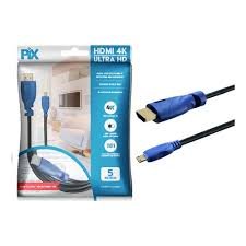 Cabo Micro Hdmi X Hdmi 2.0 4k Ultra Hd 5mts - Pix