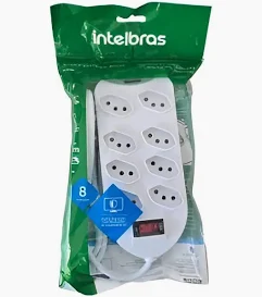 Filtro De Linha 8 Tomadas Epe1008+ 1,5mt Branco - Intelbras