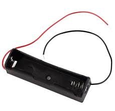 Suporte Para 1 Celula De Litio 18650 Preto