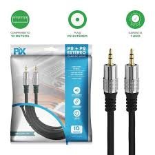 Cabo P2 + P2 Estereo - Fitz-e4 - 10m